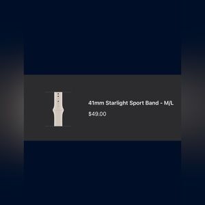 Apple Starlight Sport Band M/L